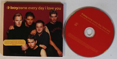 Boyzone Every Day I Love You EU Christmas CD-Maxi 1999 Card-FOC Hypesticker