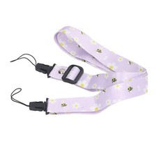 Purple Daisy 1.2m Camera Strap Belt Printed Pattern Multifunctional Shoulder Fit