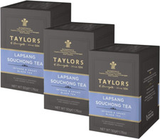 Taylors Lapsang Souchong Tea 3 Packs of 20 Tagged Bags