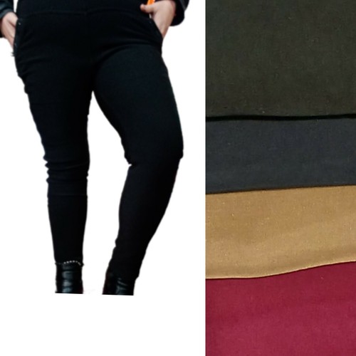 leggings donna LEGGINS pantaloni felpati invernali termici fuseaux VITA ALTA - Foto 6 di 10