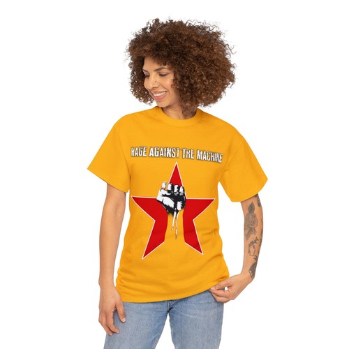 Rage Against the Machine T-Shirt, 90's Rock Vintage Unisex Heavy Cotton Tee - Picture 16 of 61