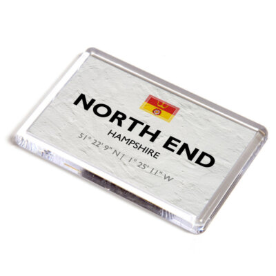 KÜHLSCHRANKMAGNET - North End, Hampshire - Lat/Long SU4063