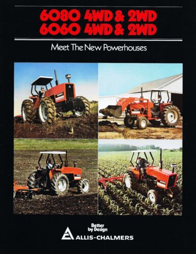 1989 ALLIS CHALMERS 6060 & 6080 TRAKTOR - ORIGINAL PROSPEKT