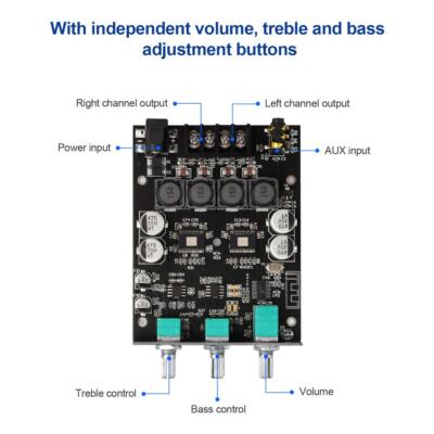 Zk1002t Bluetooth 5.0 Amplifier Board 2.0 200w Hifi Subwoofer