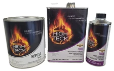 High Teck HFP151 GM 8554 White Basecoat Auto Paint Gallon & 7000 Clearcoat