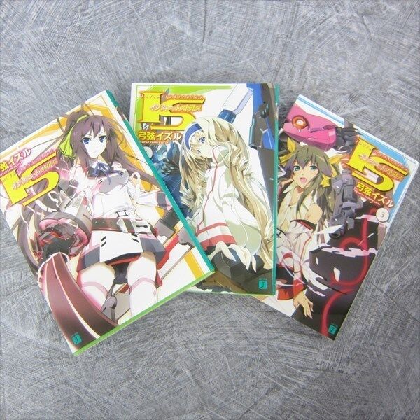 IS INFINITE STRATOS Novel Set 1 - 3 IZURU YUMIZURU Japan Book MF*