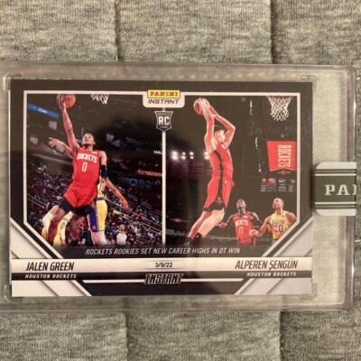 2021 Panini Instant Jalen Green Alperen Sengun Houston Rockets RC