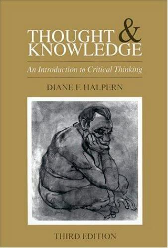 thought and knowledge an introduction to critical thinking 4th edition by diane f halpern