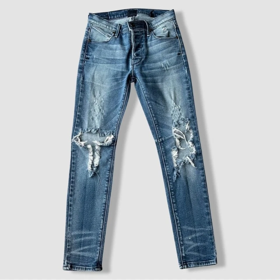 RtA ROAD TO AWE Icon Distressed Skinny Jeans Size 23 - Image 3 of 4
