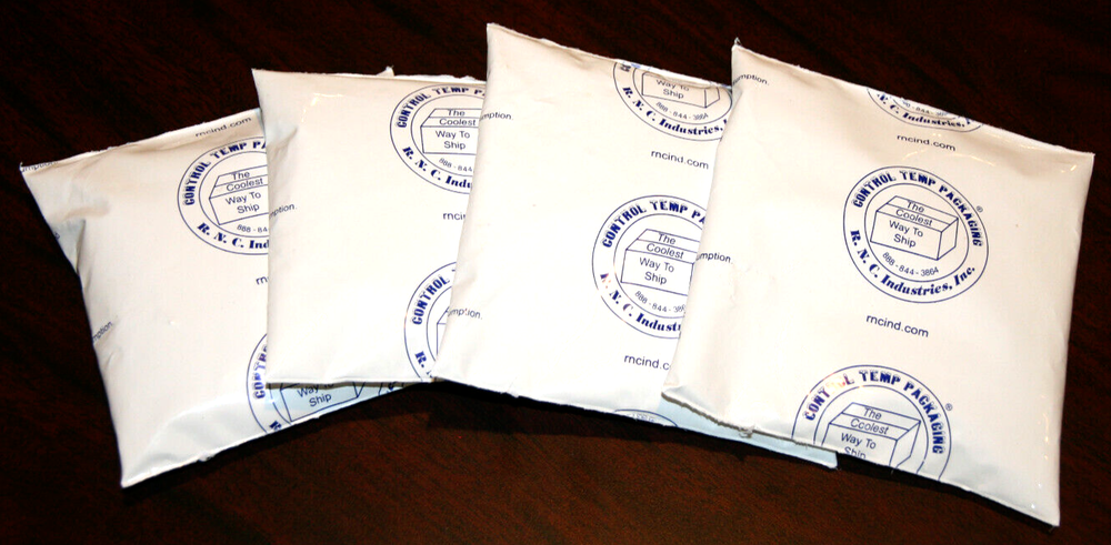Cooler Gel Packs - Reusable Ice Packs for Coolers Freezer Packs - Lot of 4 Packs
