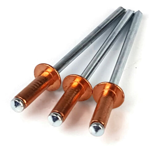 Copper POP Rivet Blind Rivets - 4-4 #44, 1/8" (0.188 - 0.250 Grip) Qty-1000 - Picture 1 of 4
