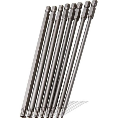 Torx Bits Schraubendreher Set 8 Stück magnetisch 150mm S2 Edelstahl