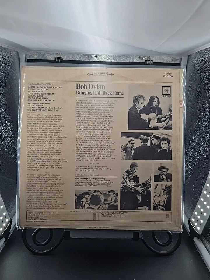 Bob Dylan Bringing It All Back Home 1967 LP Columbia Repress CS 9128 VG+/VG - Image 2 of 4