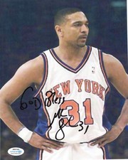 Mark Jackson Signed Autographed 8x10 New York Knicks Photo ACOA