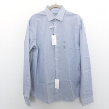 Michael Kors Mens Shirt Size L 16.5 36/37 Blue Check Preppy Office Dressy NWT