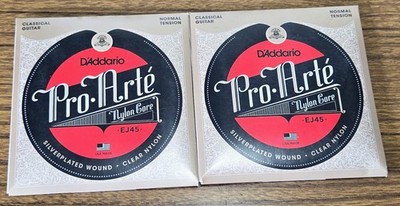 D'Addario EJ45 Pro-Arte Silver Classical Guitar Strings Tension Normal