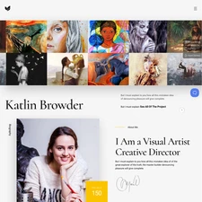 Artist Painter Website Design with Free VPS Web Hosting and Installation