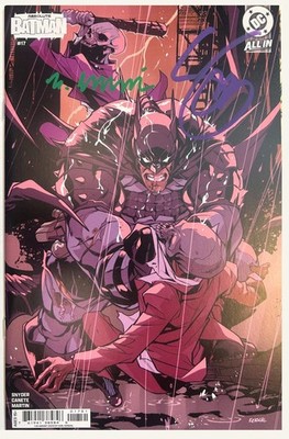   ABSOLUTE BATMAN #17 CVR E - 1:25 RATIO - 2X SIGNED BY CANETE & SNYDER W/COA'S