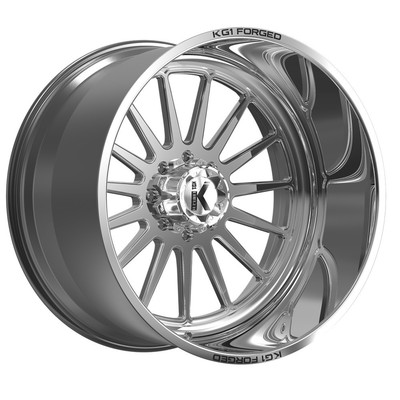 28x16 KG1 KF016 Rays Polished Milled FORGED Wheels Blank (-101mm) Set of 4