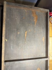 Antique Wooden Printers Drawer Tray Wall Display Rack Letterpress