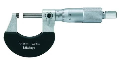 Mitutoyo 102-301 Outside Micrometer Heat Insulated Frame Ratchet Stop 0-25mm