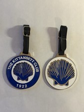 (1) The Kittansett Club Double-Sided Metal Golf Bag Tag - Marion, MA - A Beauty!