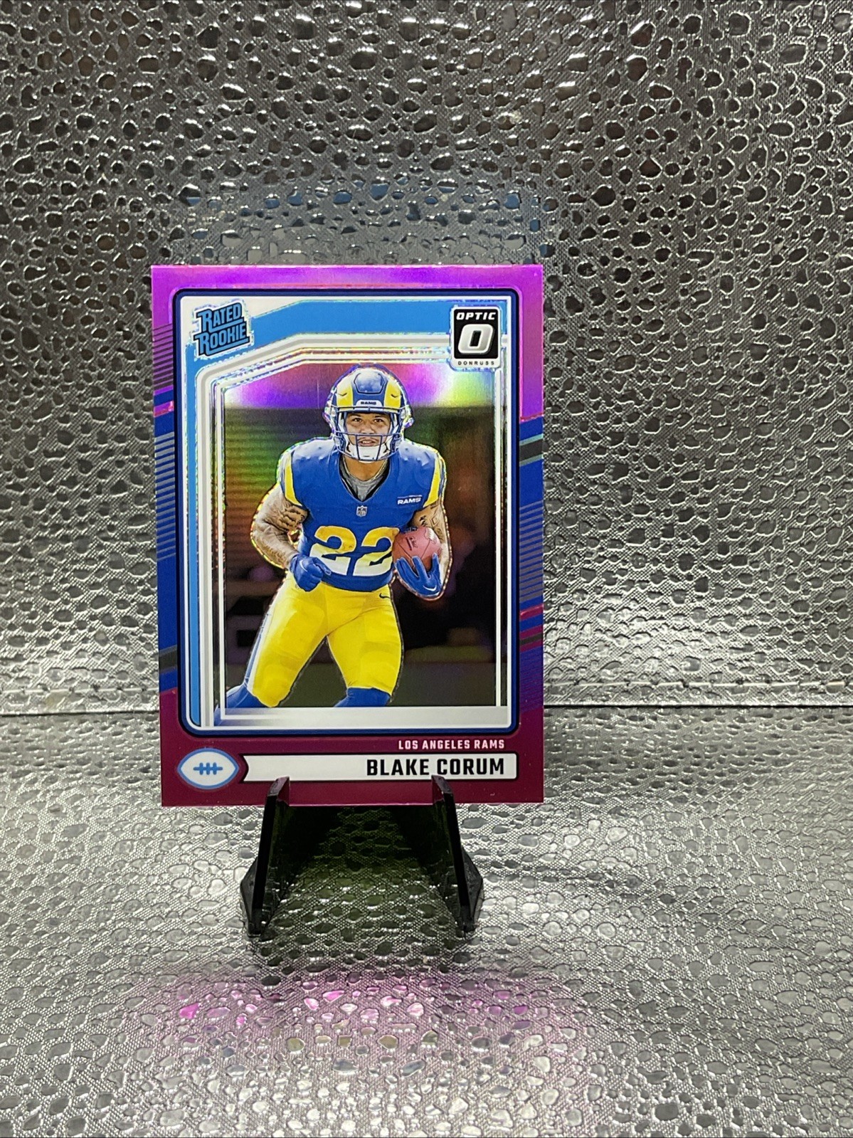 2024 Donruss Pink Optic Preview Rated Rookie Blake Corum (RC) No.322  Rams