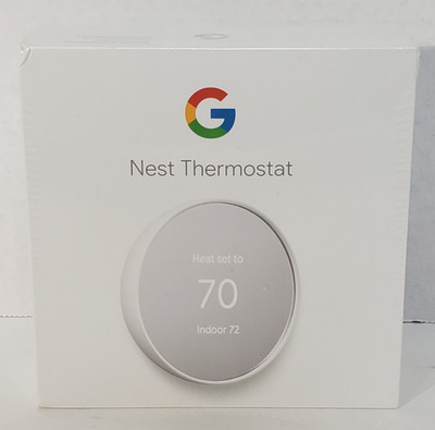 Google G4CVZ Nest Smart Programmable Wi-fi Thermostat - White  NEW IN SEALED BOX