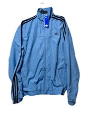 Adidas Women's JY2638 Firebird Oversized Ash Blue/Black Originals Track Top M