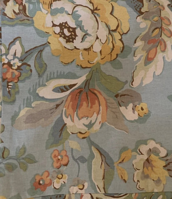 POTTERY BARN VANESSA PALAMPORE FLORAL LINEN BLEND FULL/QUEEN DUVET