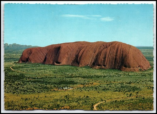 Vintage Postkarte Ayers Rock Uluru Northern Territory Australien Outback...