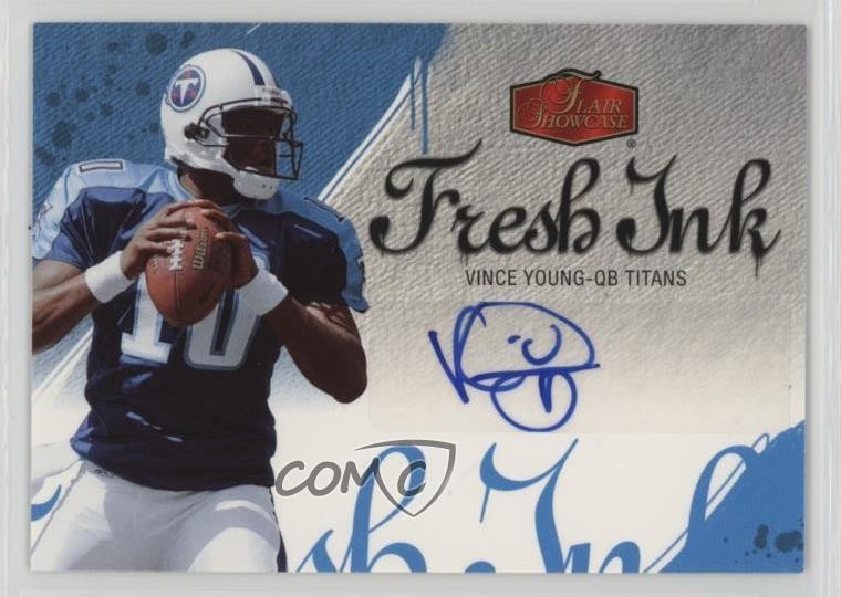 Vince Young Flair Showcase Fresh Ink #FIVY Base