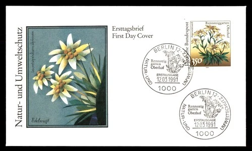 Mayfairstamps Germany FDC 1991 Yellow Flowers Rennsteiggarten Oberhof First Day
