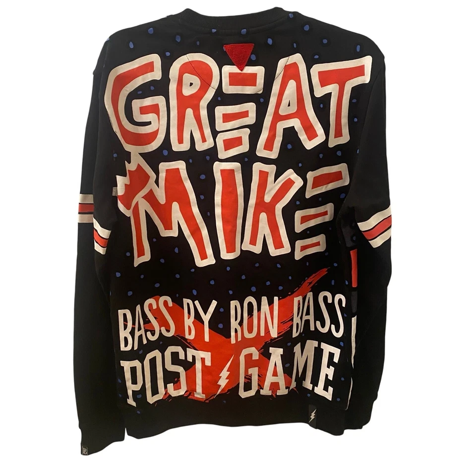 Ron Bass NBA Michael Jordan All Over Print Long Sleeve Shirt Size Large - Image 2 of 4