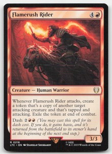 Flamerush Rider 216/597 Commander: The Lord of the Rings: Tales of Middle-earth