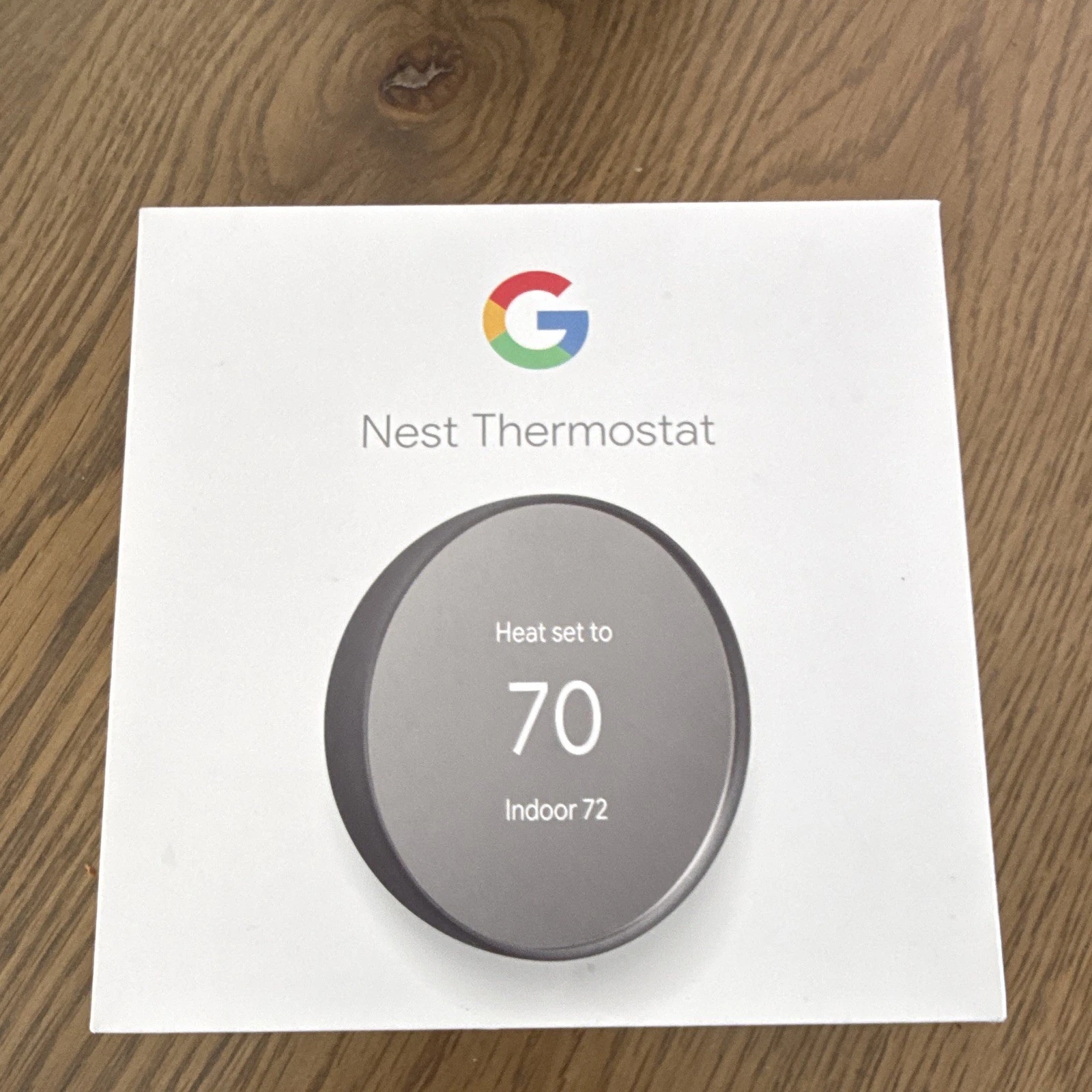 Google Nest Thermostat Wi-Fi Programmable Smart Dial, Charcoal