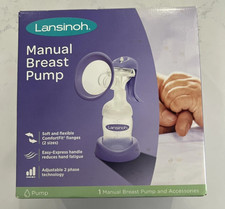 Lansinoh Manual Breast Pump for Breastfeeding New