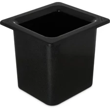 Carlisle CM110503 6 in Sixth Size Coldmaster® Black Food Pan