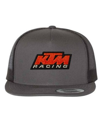 NEW KUSTOM HATZ KTM Racing Patch Trucker Snapback Cap CHARCOAL / BLACK Limited