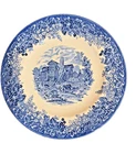 Wedgwood Romantic England Moreton Old Hall Blue Transferware Dinner Plate 10.5”