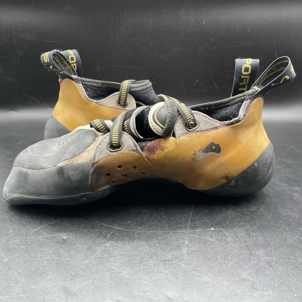 La Sportiva Solution P3 Rock Climbing Shoes Yellow Black Men\'s Size 8 US/7 UK La Sportiva Solution Vibram XS Grip2 Climbing Shoe - Mens  main image 4