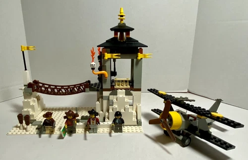 RARE RETIRED LEGO 7417 TEMPLE OF MOUNT EVEREST SET W/ MANUAL - NO BOX