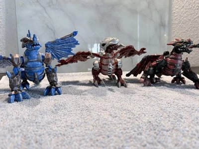 Mega Bloks Dragons Konvolut 3 Drachen Figuren Plasma Dragons + Zubehör - Bild 1 von 4