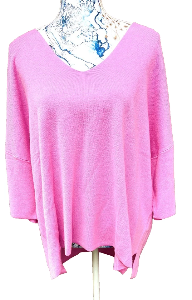 Mode Fashion NEU Herbst Strick Pullover NEU 44 46 48 50 Rosa Pink TREND - Bild 3 von 4