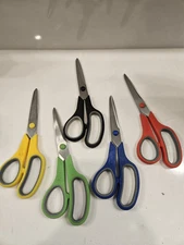Scissors,  8" Scissors All Purpose Bulk of 5-Pack Taotree Preowned 
