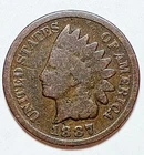 Indian Head Penny Lot of"1" VERY NICE 1887 GOOD OR BETTER°$ FREE SHIPPING $#770A