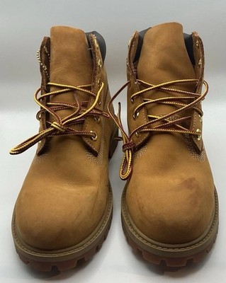 Kids Timberland 6 Inch Premium Waterproof Boot Wheat Nubuck US Size 4 0132
