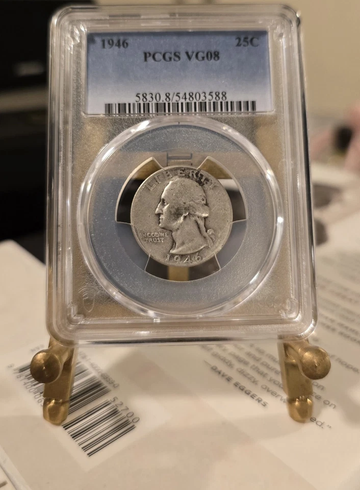 1946 Washington Quarter-PCGS VG08 - Image 3 of 4