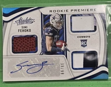 2021 Panini Absolute #241 Simi Fehoko Rookie Premiere RPA SN 98/99
