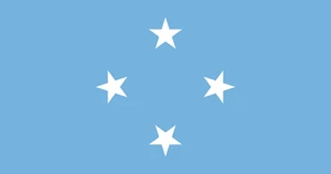 Micronesia Flag Self Adhesive Vinyl Sticker